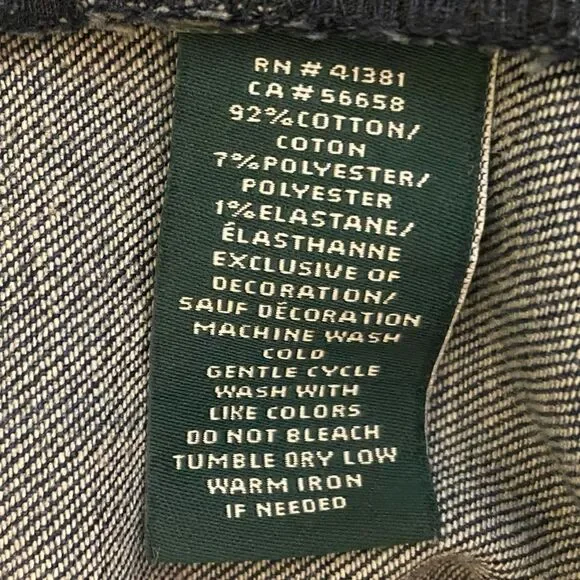 Lauren Ralph Lauren -  Cropped  Embroidered Skinny Ankle Pants - size 8 (29) - Picture 6 of 8